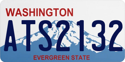 WA license plate ATS2132