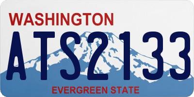 WA license plate ATS2133