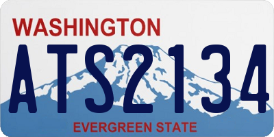 WA license plate ATS2134