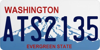 WA license plate ATS2135