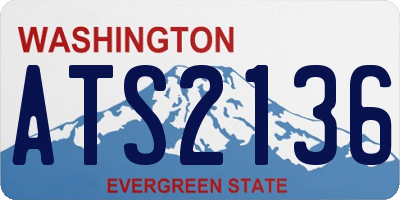 WA license plate ATS2136