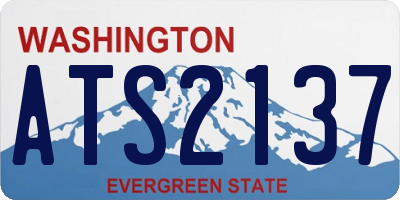 WA license plate ATS2137