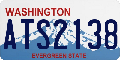 WA license plate ATS2138