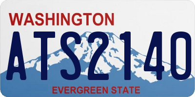 WA license plate ATS2140
