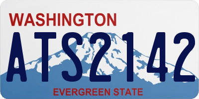 WA license plate ATS2142