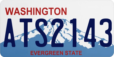 WA license plate ATS2143