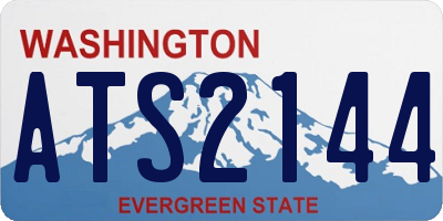WA license plate ATS2144