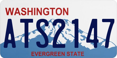 WA license plate ATS2147