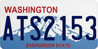 WA license plate ATS2153