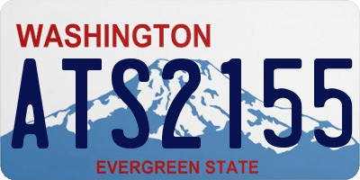 WA license plate ATS2155