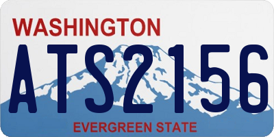 WA license plate ATS2156