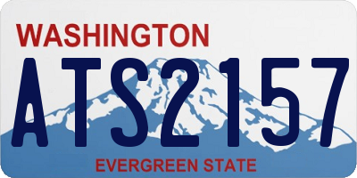 WA license plate ATS2157