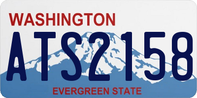 WA license plate ATS2158