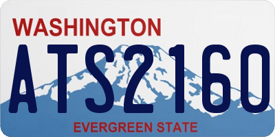 WA license plate ATS2160