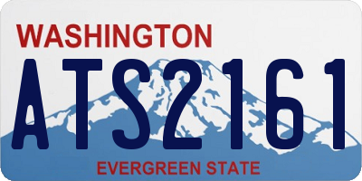 WA license plate ATS2161