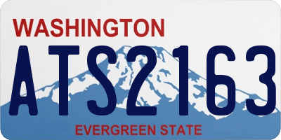 WA license plate ATS2163