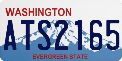 WA license plate ATS2165