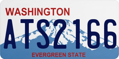 WA license plate ATS2166
