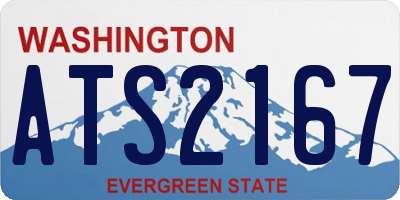 WA license plate ATS2167