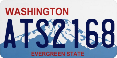 WA license plate ATS2168