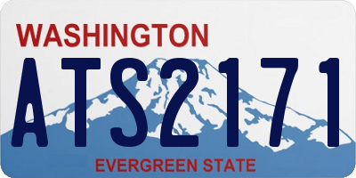 WA license plate ATS2171