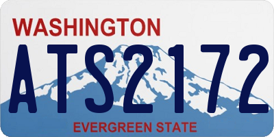 WA license plate ATS2172