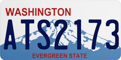 WA license plate ATS2173