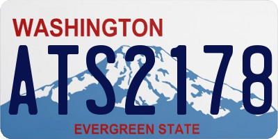WA license plate ATS2178