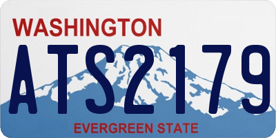 WA license plate ATS2179