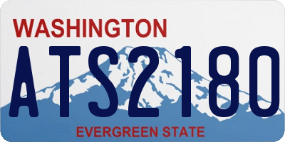 WA license plate ATS2180