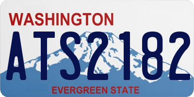 WA license plate ATS2182