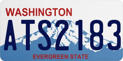 WA license plate ATS2183