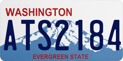 WA license plate ATS2184