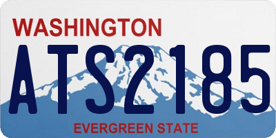 WA license plate ATS2185