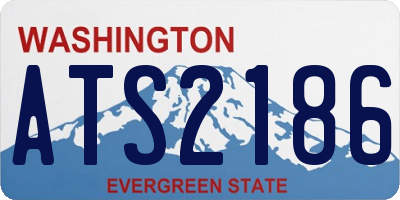 WA license plate ATS2186