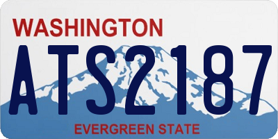 WA license plate ATS2187