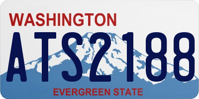WA license plate ATS2188