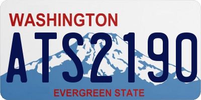 WA license plate ATS2190