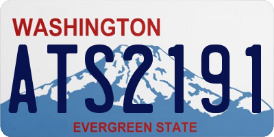 WA license plate ATS2191