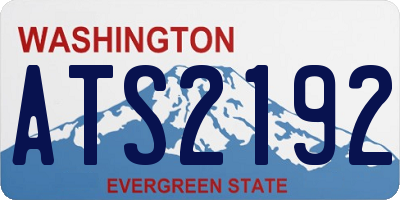 WA license plate ATS2192