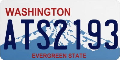 WA license plate ATS2193