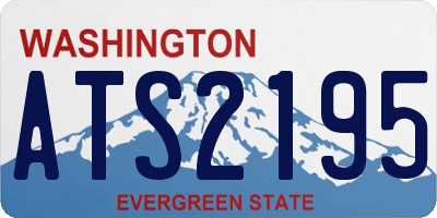 WA license plate ATS2195