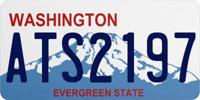 WA license plate ATS2197