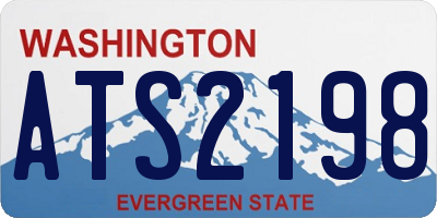 WA license plate ATS2198