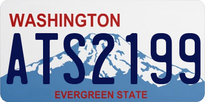 WA license plate ATS2199
