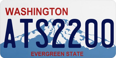 WA license plate ATS2200