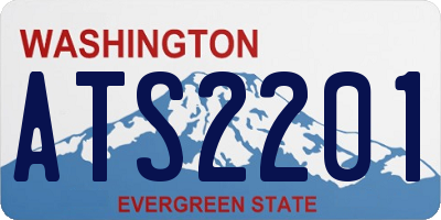 WA license plate ATS2201