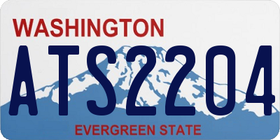 WA license plate ATS2204