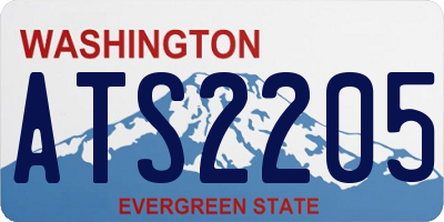 WA license plate ATS2205