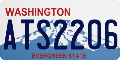 WA license plate ATS2206